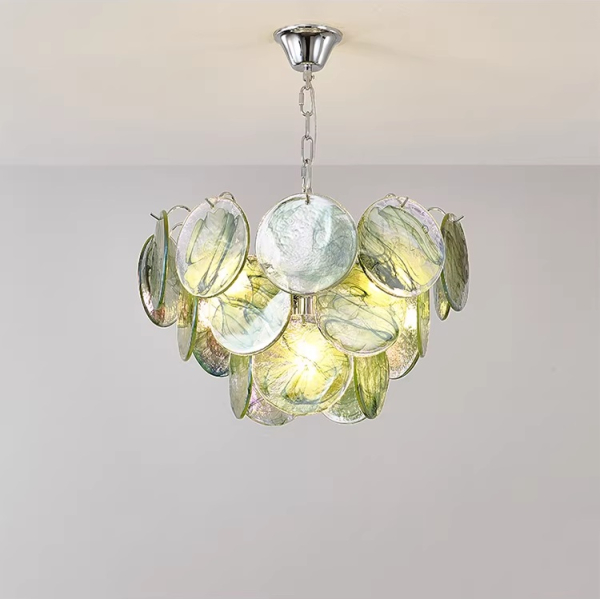 Люстра MURANO Green Modern Scaled Glass 104