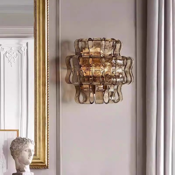 Бра Murano "Wavy Amber" 005