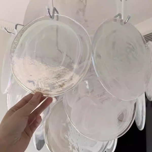 Люстра MURANO Opalescent Disk Chandelier 082