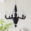 Люстра MURANO Opulent Black Cascade Light 094