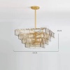 Люстра MURANO Opulent Glass Layer Chandelier 087