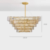 Люстра MURANO Opulent Glass Layer Chandelier 087