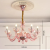 Люстра MURANO Opulent Pink Cascade Light 093