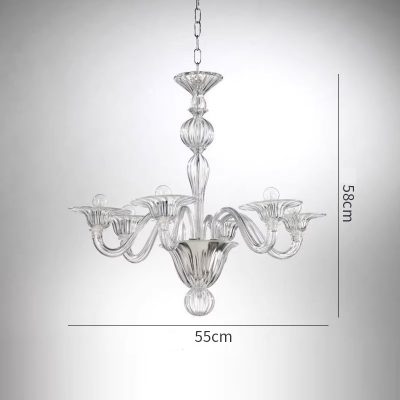 Люстра MURANO Opulent White Cascade Light 092