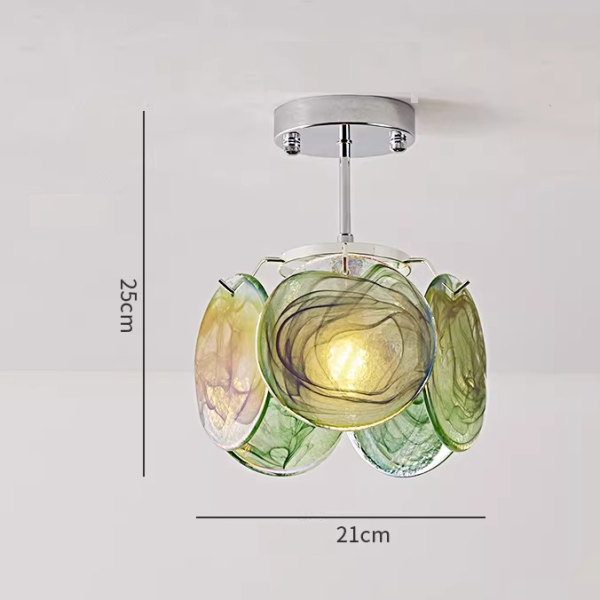 Люстра MURANO Petal Green Light 150