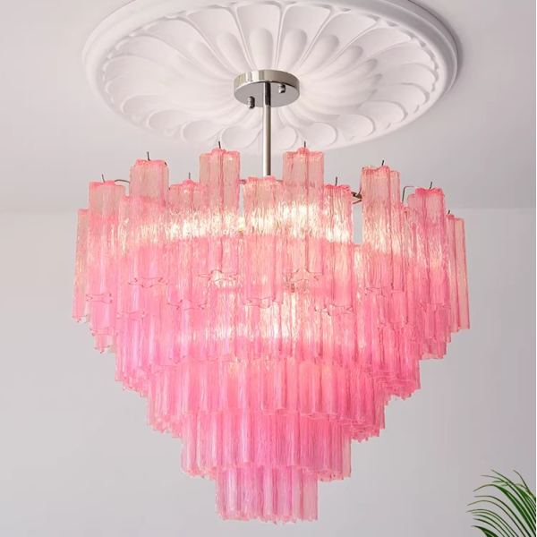 Люстра MURANO Pink Iceberg 048