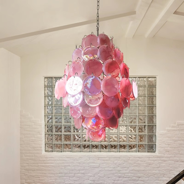 Люстра MURANO Pink Splendor 041