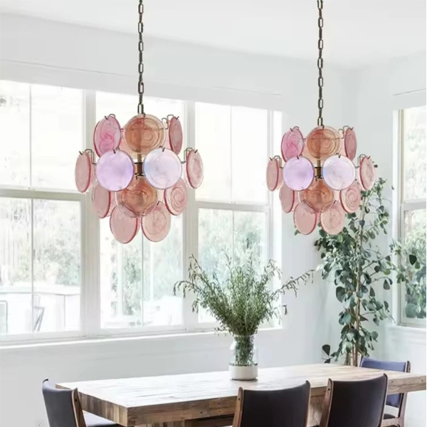 Люстра MURANO Pink scattering 027