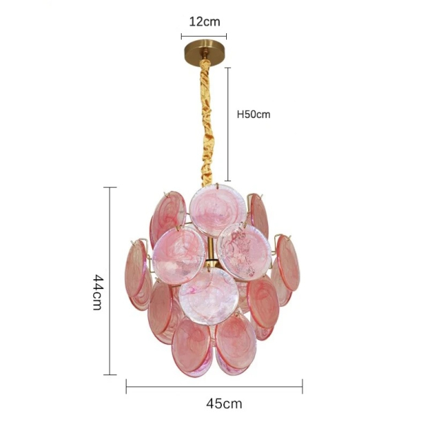 Люстра MURANO Pink scattering 027