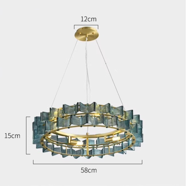 Люстра MURANO Round Emerald 058
