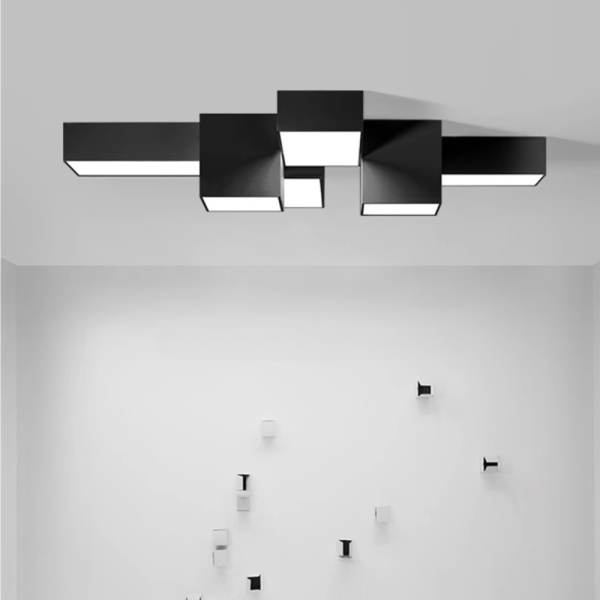 Стельовий світильник Silk Crown 5 плафон Чорний