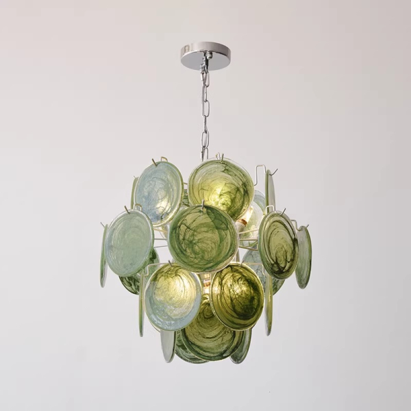 Люстра MURANO Sleek Green Glass Orbit 099
