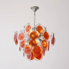 Люстра MURANO Sleek Orange Glass Orbit 100