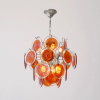 Люстра MURANO Sleek Orange Glass Orbit 100