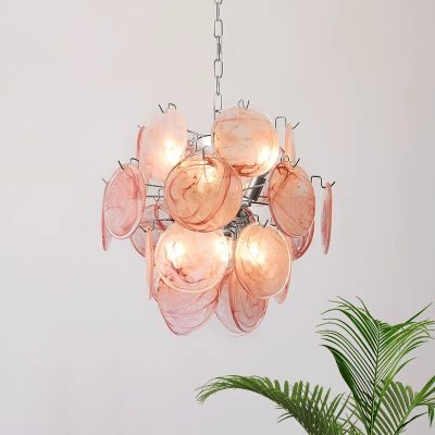 Люстра MURANO Sleek Pink Glass Orbit 101