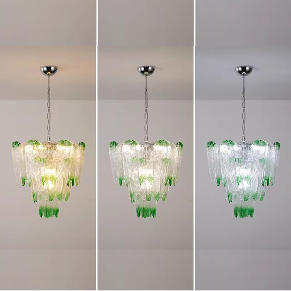 Люстра MURANO Whisper of green leaves 073