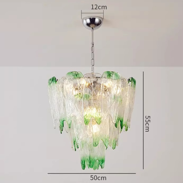 Люстра MURANO Whisper of green leaves 073