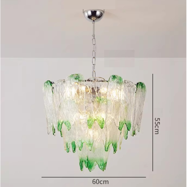 Люстра MURANO Whisper of green leaves 073