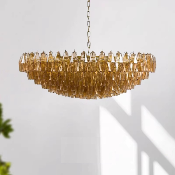 Люстра MURANO White Crystal Cascade Chandelier 086