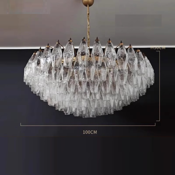 Люстра MURANO White Crystal Cascade Chandelier 086