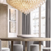 Люстра MURANO White Crystal Cascade 158
