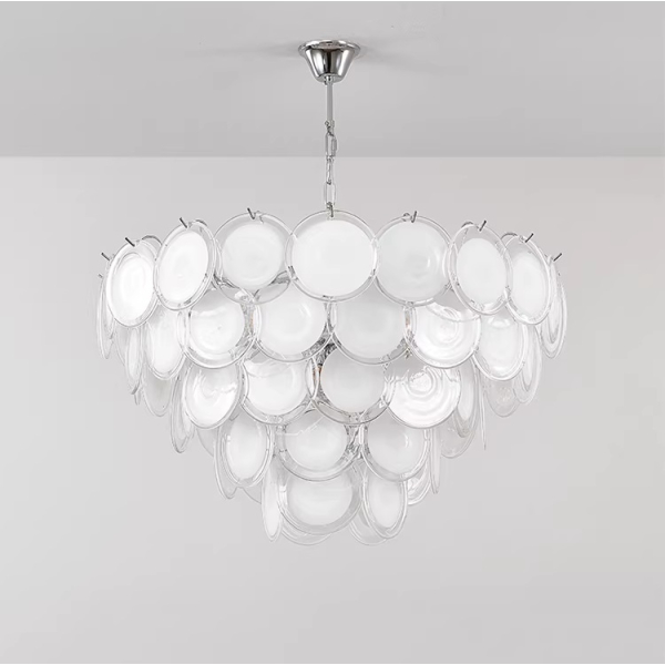 Люстра MURANO White Modern Scaled Glass 105