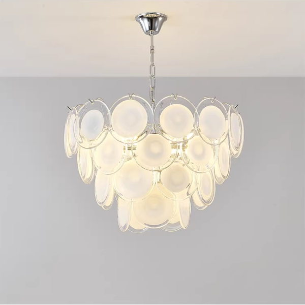 Люстра MURANO White Modern Scaled Glass 105