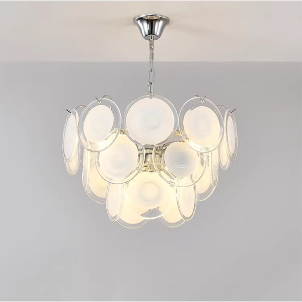 Люстра MURANO White Modern Scaled Glass 105