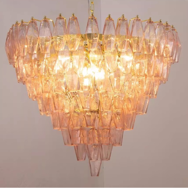 Люстра MURANO Yellow Amber Glass Chandelier 095