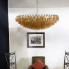 Люстра MURANO Yellow Crystal Cascade Chandelier 085