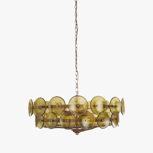 Люстра MURANO Green amber 022