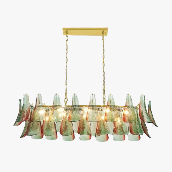  Люстра MURANO «Green petals» 010