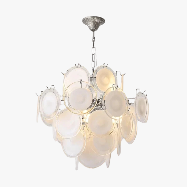 Люстра MURANO Sleek White Glass Orbit 102