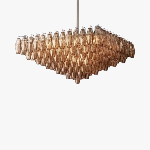 Люстра Murano Brown Crystal Cascade 157