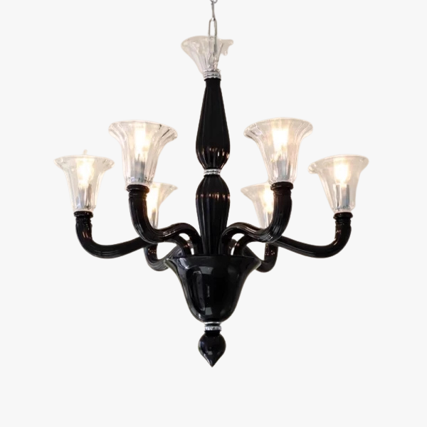 Люстра MURANO Opulent Black Cascade Light 094