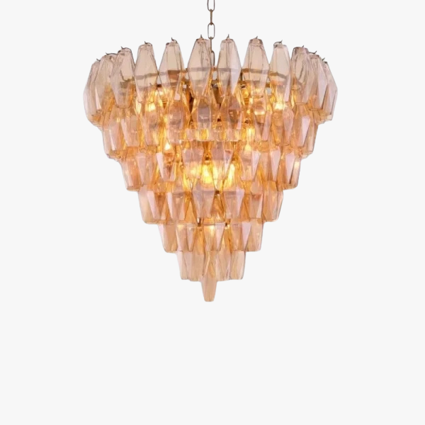 Люстра MURANO Yellow Amber Glass Chandelier 095