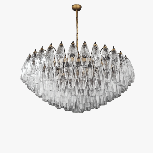Люстра MURANO White Crystal Cascade Chandelier 086