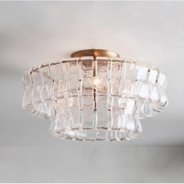 Стельова люстра Murano "Crystal Wave" 007