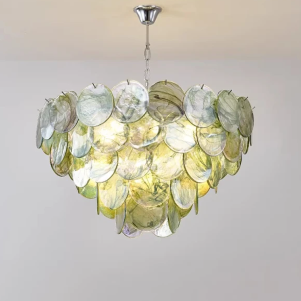 Люстра MURANO Green Modern Scaled Glass 104