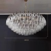 Люстра MURANO White Crystal Cascade Chandelier 086