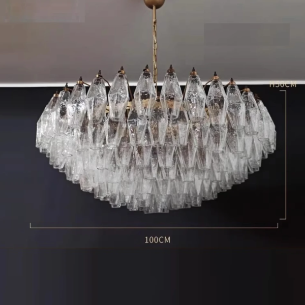 Люстра MURANO White Crystal Cascade Chandelier 086