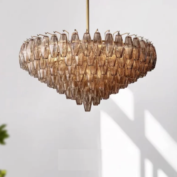 Люстра MURANO Brown Shimmer Frame 155 Anzazo купити 67276грн.