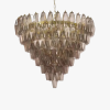 Люстра MURANO Gray Amber Glass Chandelier 096
