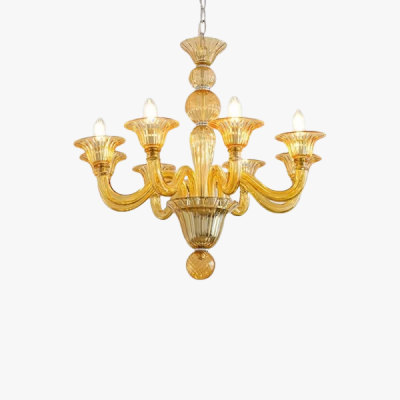 Люстра MURANO Opulent Yellow Cascade Light 091
