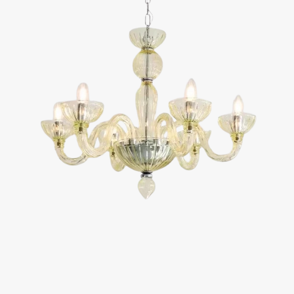 Люстра MURANO Sleek Yellow Glass Fixture 089