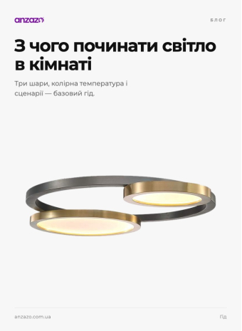 Як підібрати світло в інтер'єр: повний гід з освітлення ANZAZO