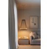 Підвісний світильник Aeris Mesh — колір чорний і бежевий, з матеріалу метал, алюміній, стиль модерн