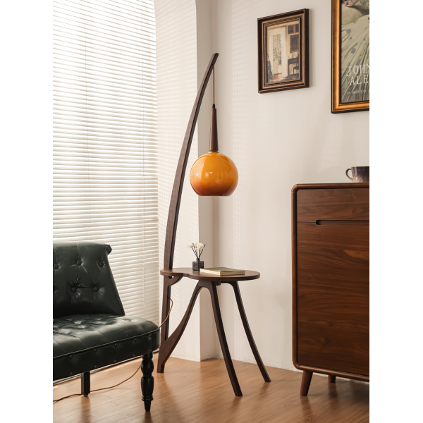 Підлоговий світильник Arc Wood Hanging