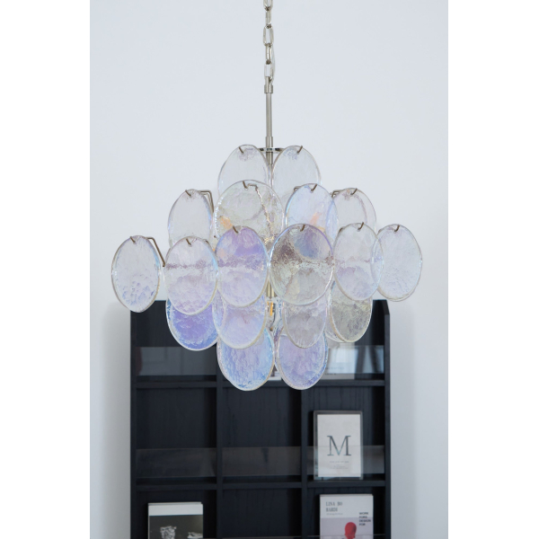 Люстра Aurelia Iridescent Murano — цвет прозрачный, из материала  метал, скло, стиль современный