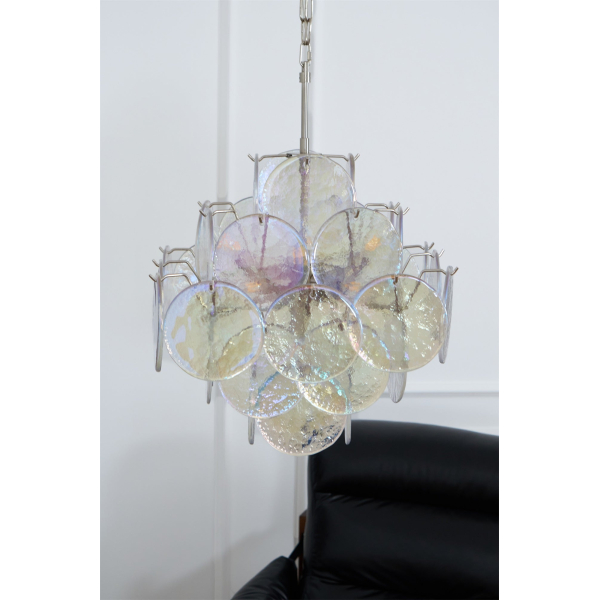 Люстра Aurelia Iridescent Murano — цвет прозрачный, из материала  метал, скло, стиль современный